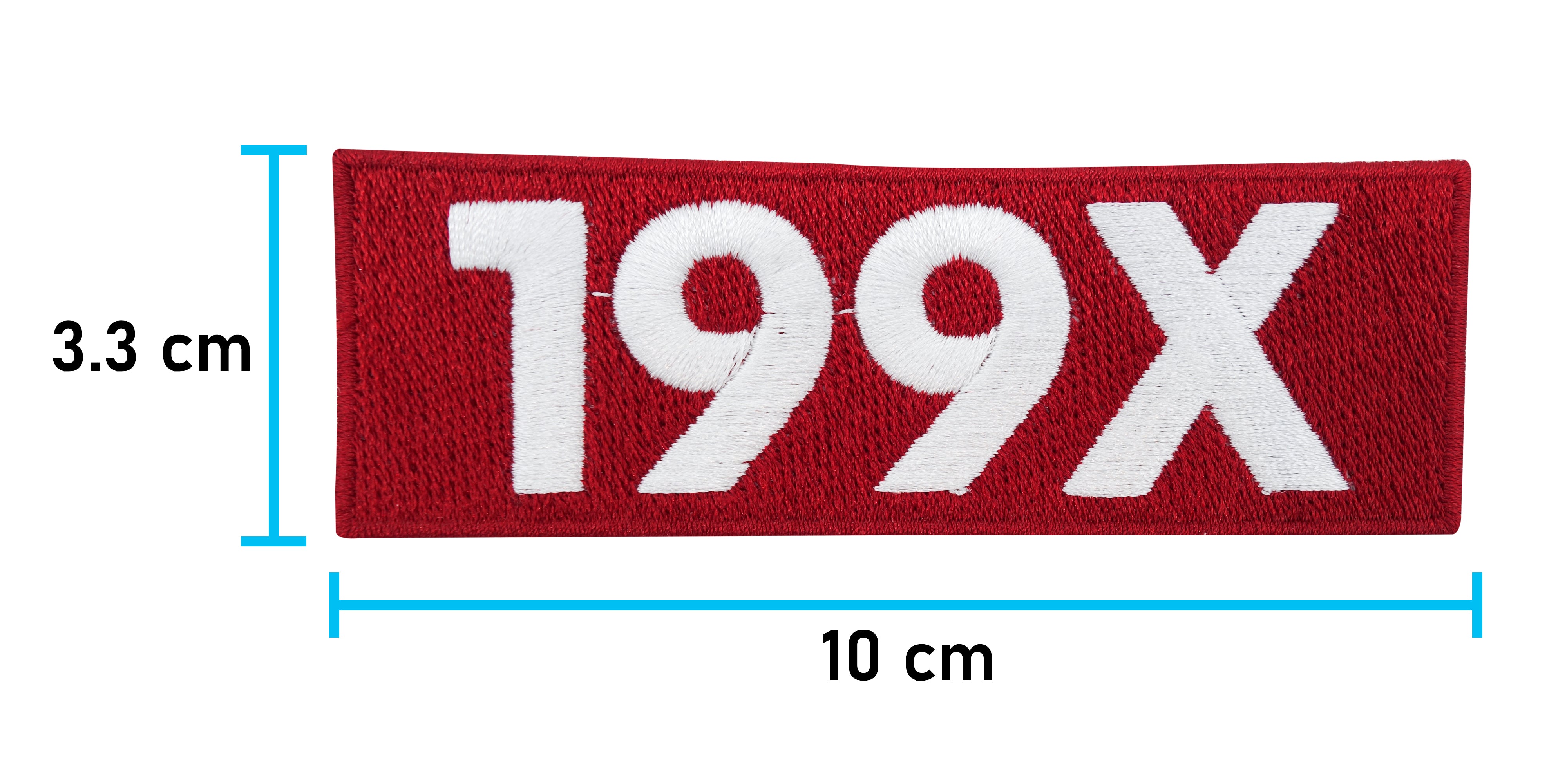 Neunziger-Patch-zum-Aufbügeln-Kind-der-Neunziger-Jahre-Aufbügler-Flicken-Bügelsticker-Applikation-Sticker-Supreme-Maße-3,3x10,0