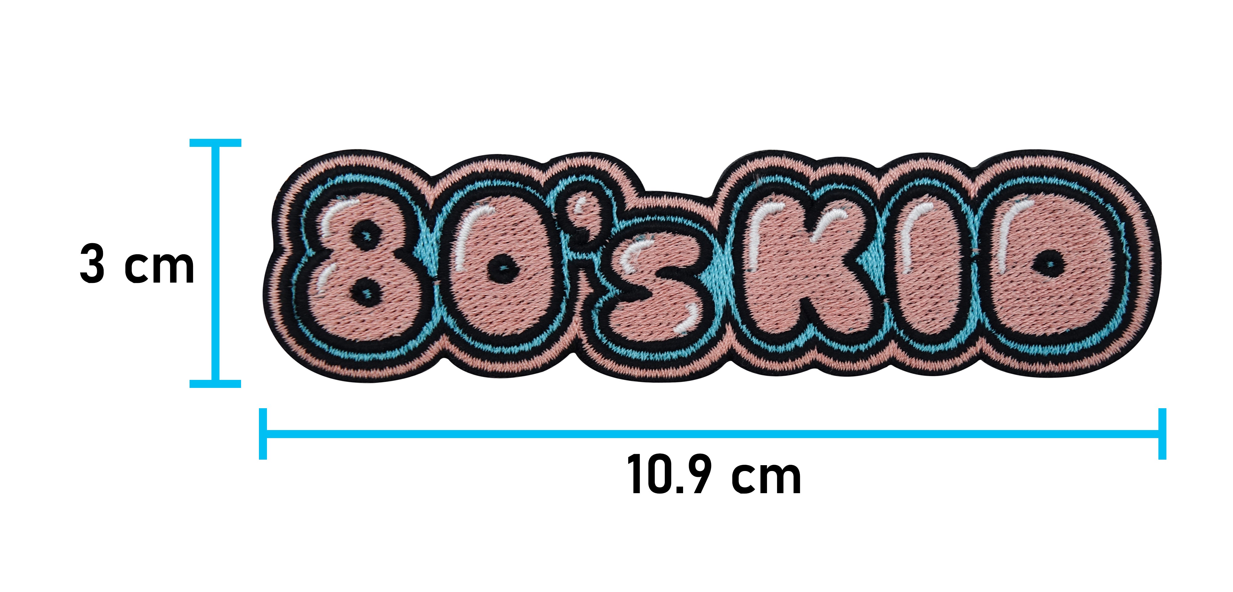 80er-80s-Achtziger-Jahre-Patch-zum-Aufbügeln-Aufbügler-Aufnäher-Maße-3,0x10,9