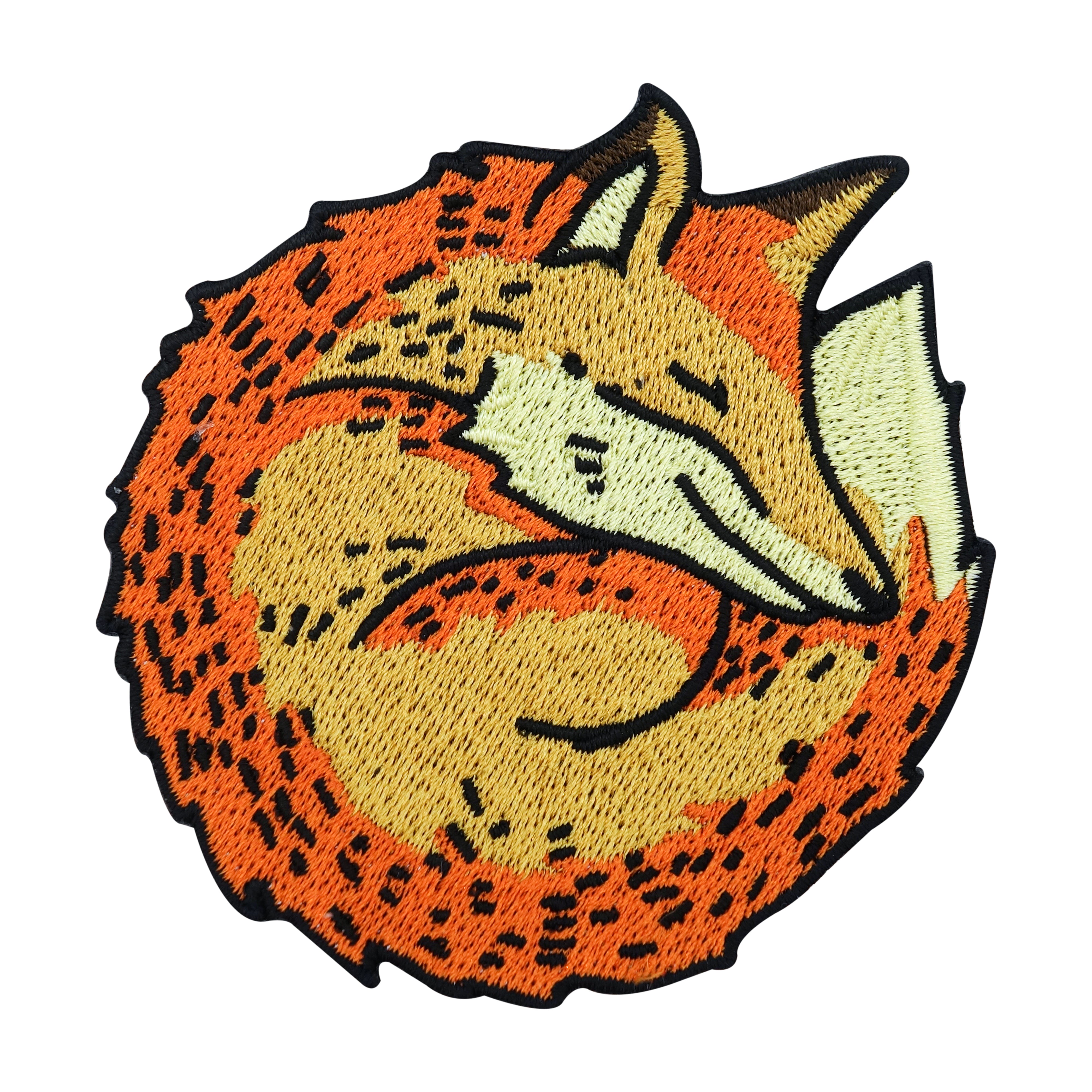 Fuchs-Süß-Fox-Füchse-Wald-Tiere-Patch-Bügelbild-Bügelpatch-Bügelsticker-Applikation