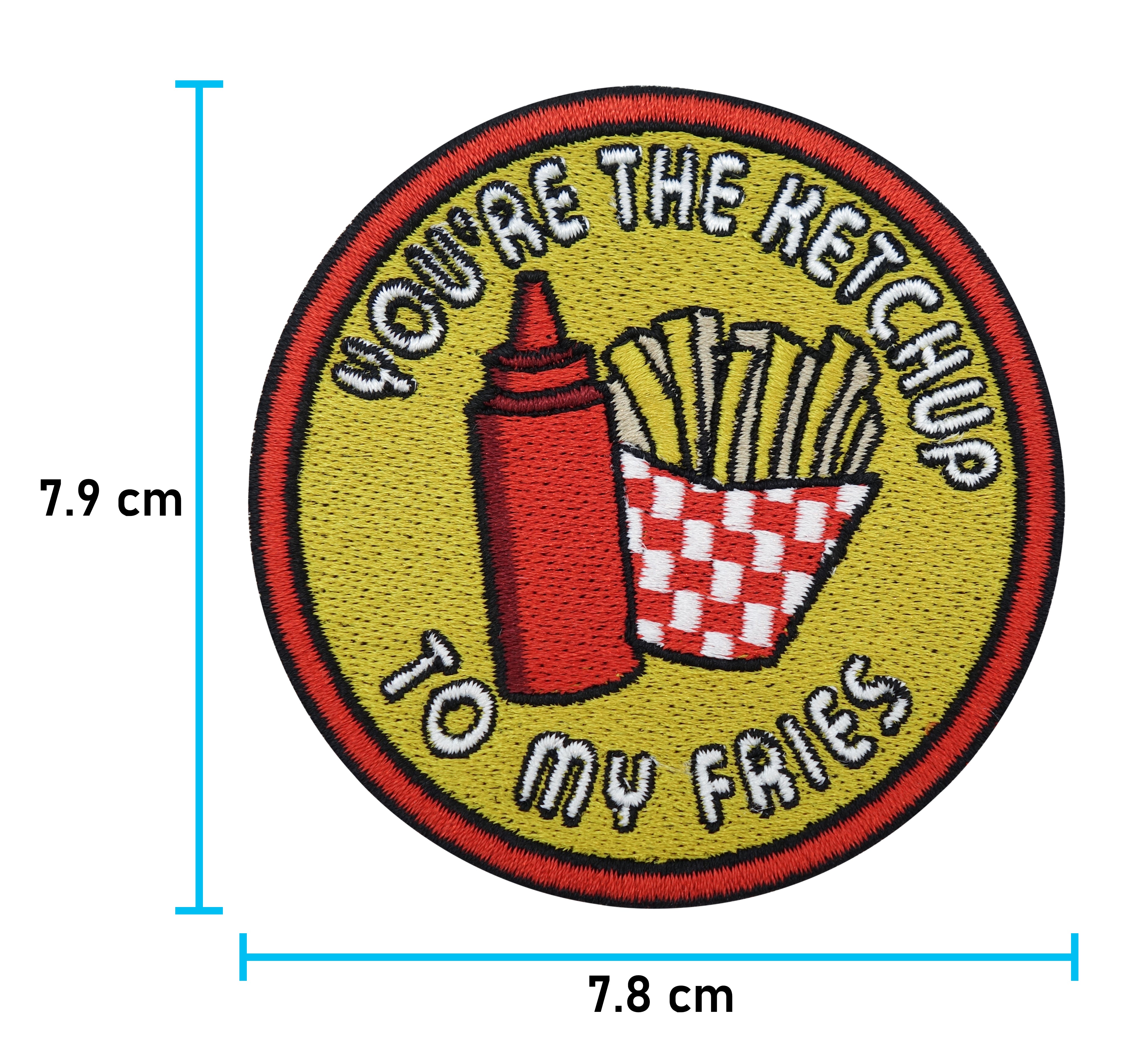 You're the Ketchup to my Fries Pommes Patch, Lustiger Food Bügelflicken