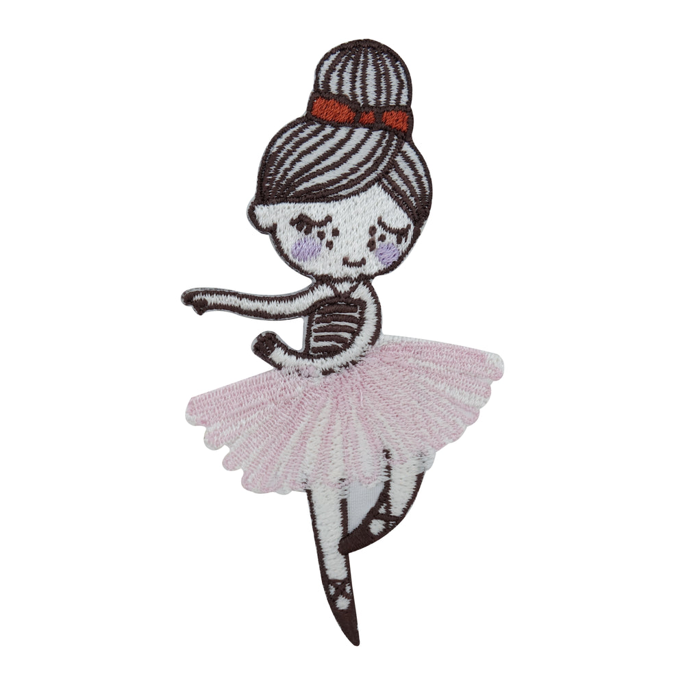 Ballerina-Mädchen-Kinder-Tanzen-Patches-zum-Aufbügeln-Aufnäher-Bügelpatches
