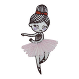 Ballerina-Mädchen-Kinder-Tanzen-Patches-zum-Aufbügeln-Aufnäher-Bügelpatches