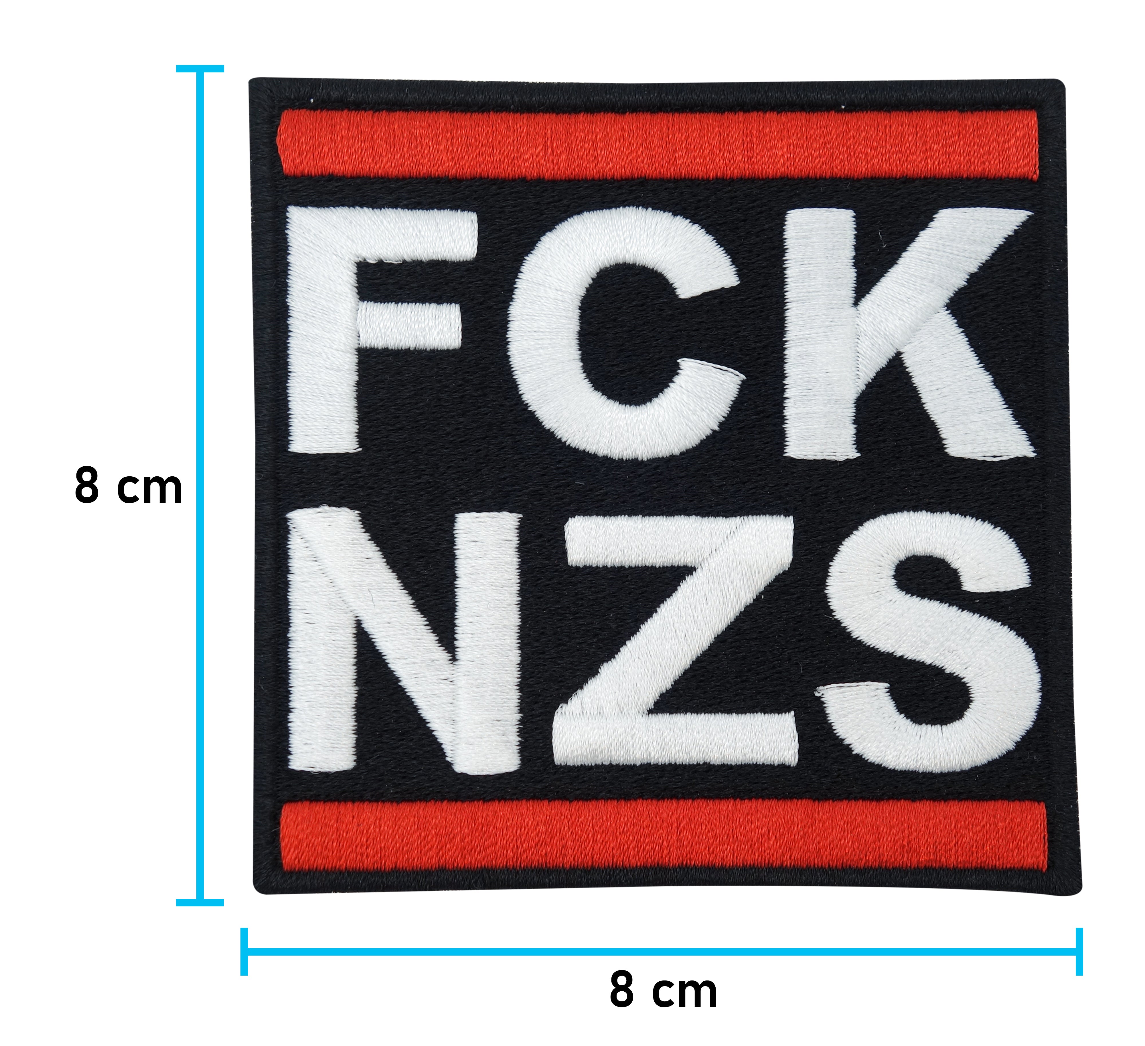 FCK NZS Patch, Gegen AFD Flicken Antifa Aufnäher Anti Gegen Nazi Aufbügler