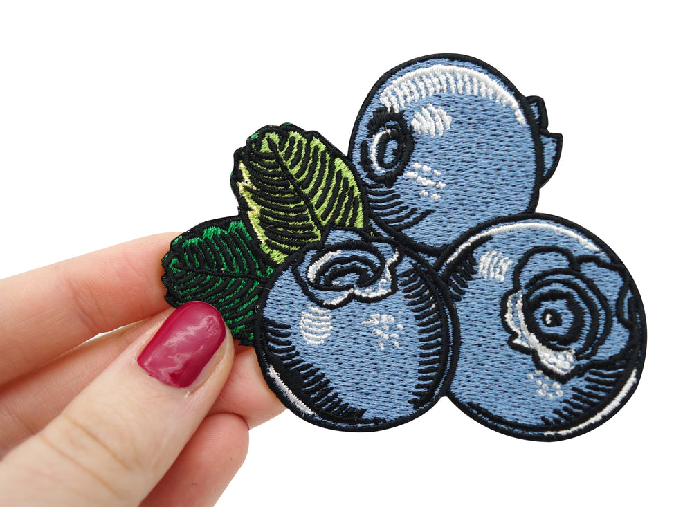 Heidelbeere-Blaubeere-Frucht-Früchte-Obst-Patch-zum-Aufbügeln-Hand