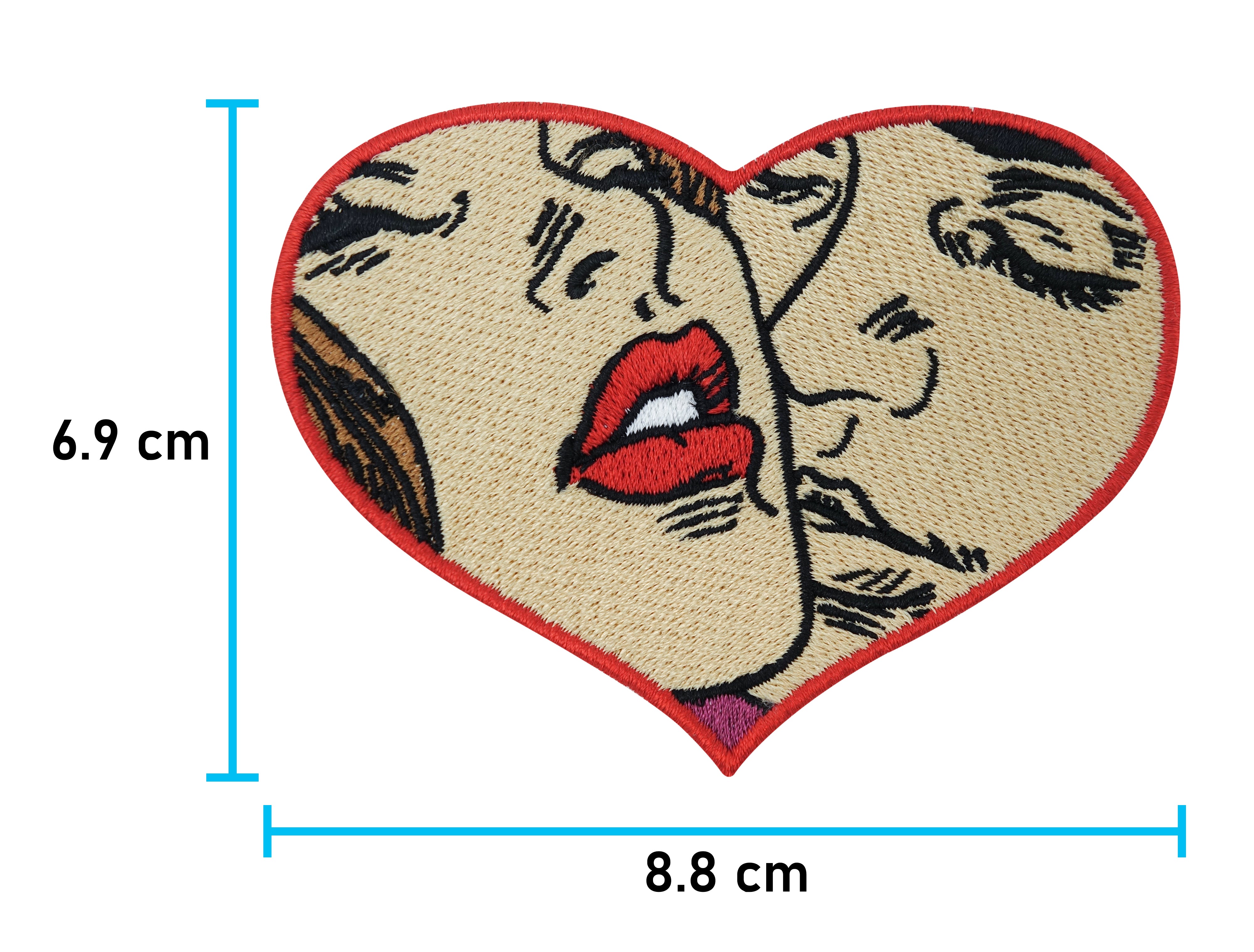 Pop-Art-Patch-Aufbügeln-Aufnäher-Patches-Vintage-Comic-Retro-Old-School-Maße-6,9x8,8