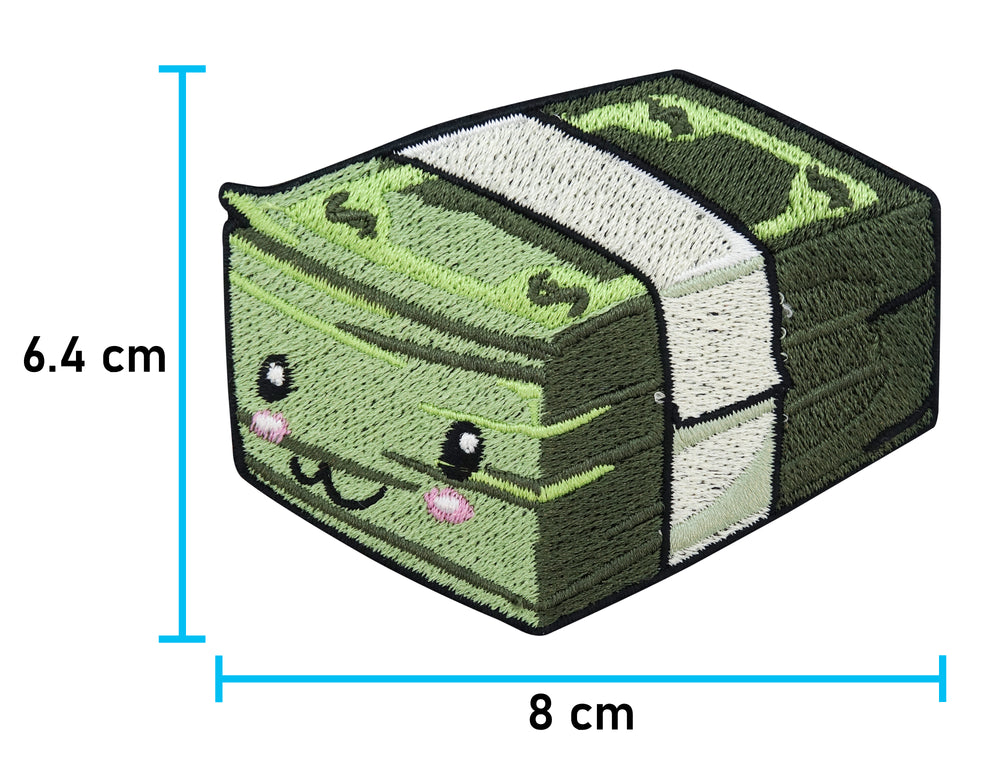 Dollar-Geld-Scheine-Money-Patch-Patches-Aufnäher-Maße