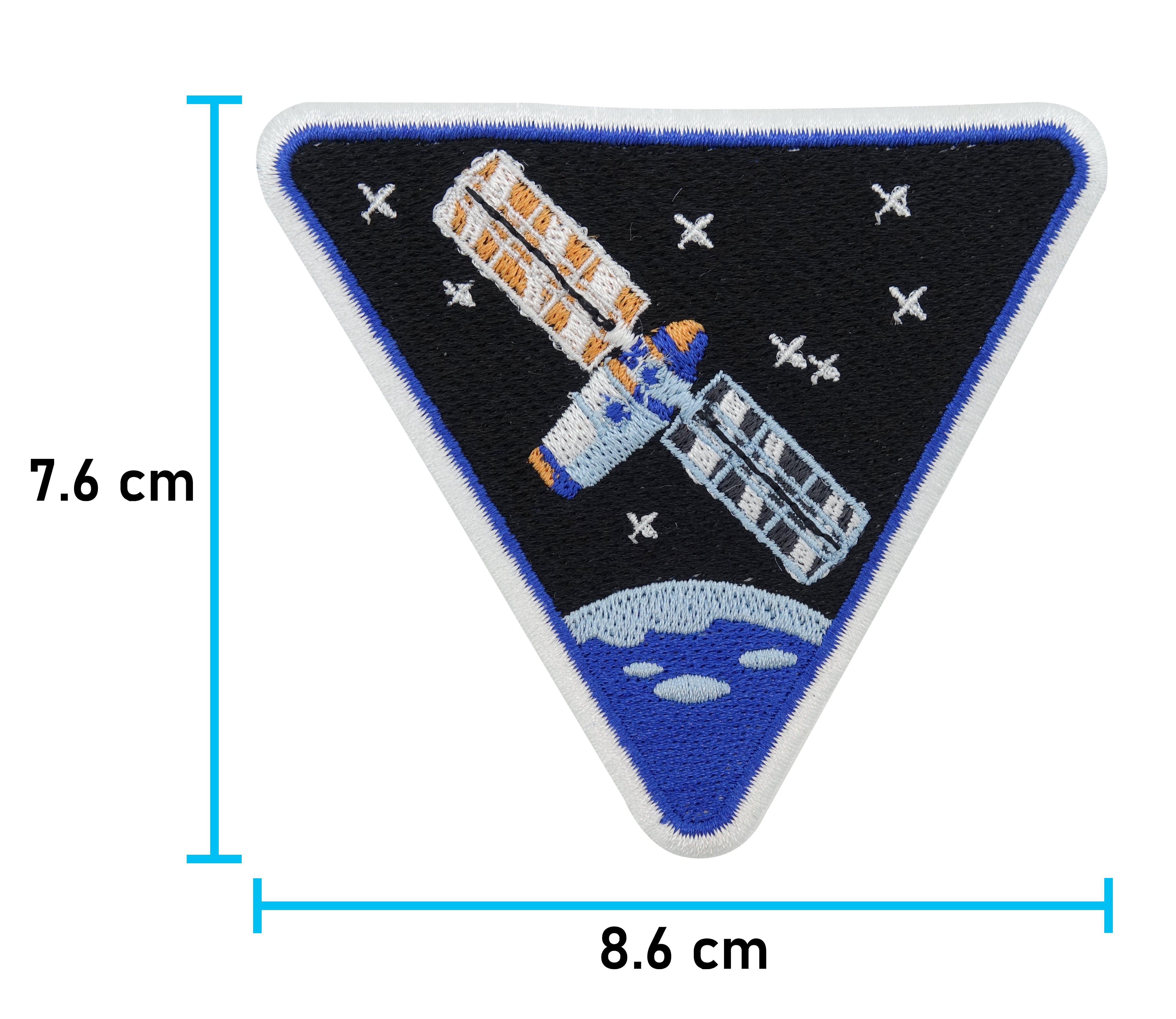 Satellit-Planeten-Sterne-Nasa-Weltall-Patch-Bügelflicken-Maße