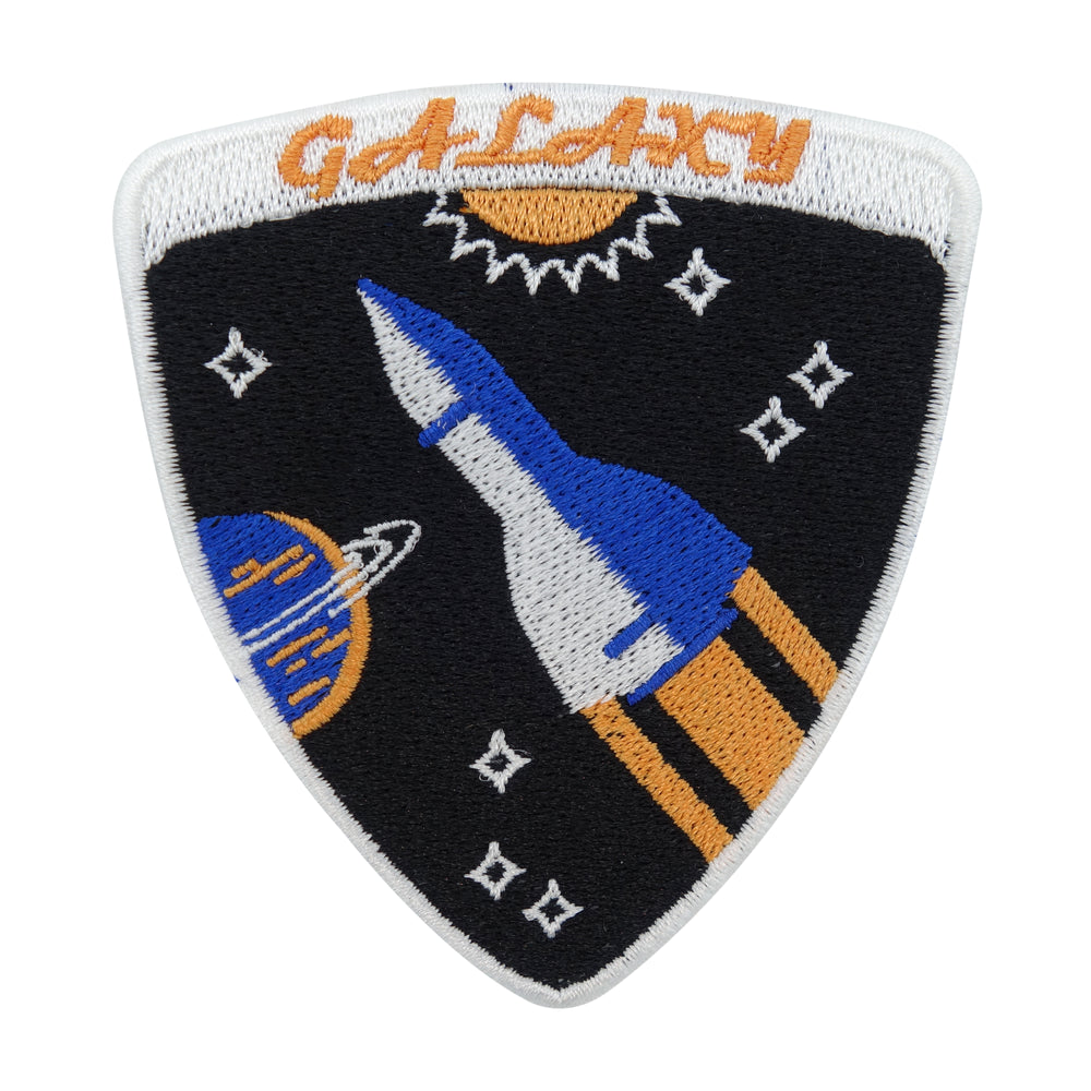 Rakete-Mond-Planeten-Weltraum-Nasa-Patches-Bügelpatches