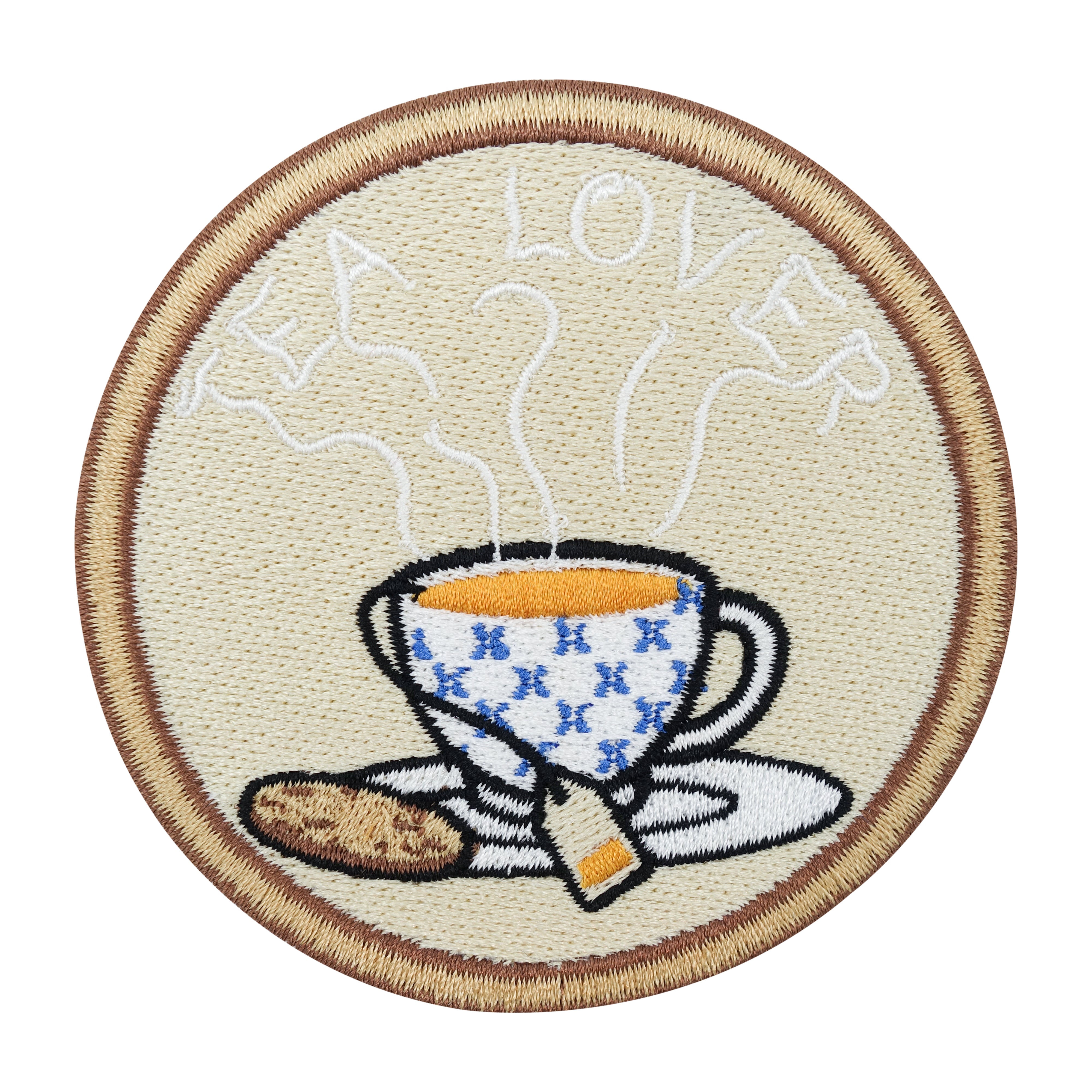 Tee-Lover-Getränk-Patch-Bügelpatch