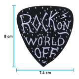 Rock-Musik-Emblem-Patch-Aufbügler-Maße