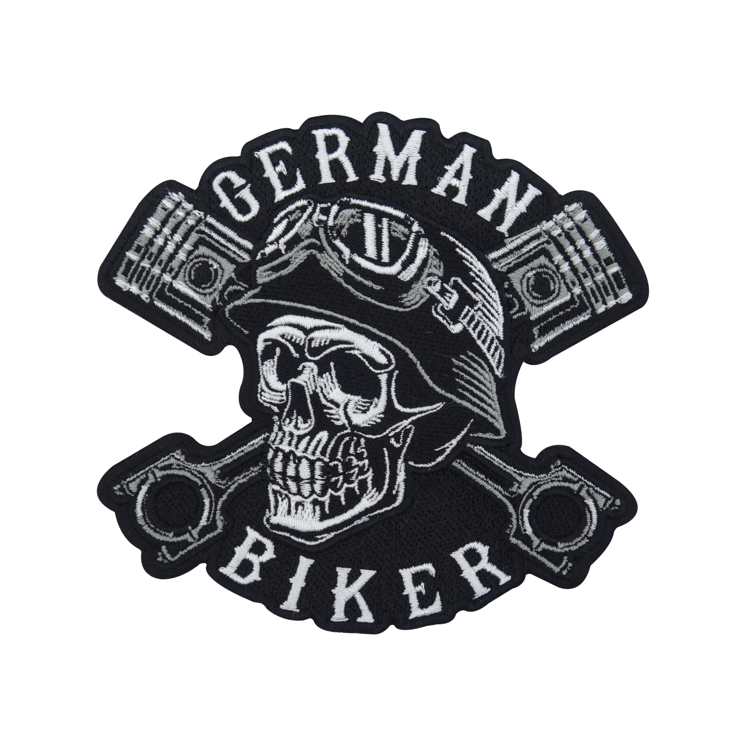 German-Biker-Totenkopf-Totenschädel-Patches