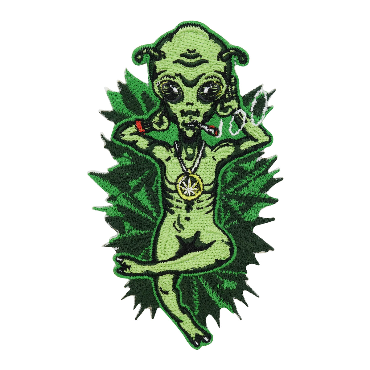 Weed-Aufnäher-Marihuana-Patch-Aufbügler-Bügelmotive